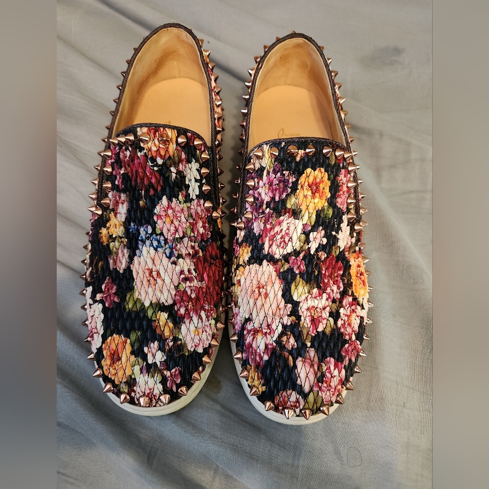 Christian Louboutin Pik floral sneakers